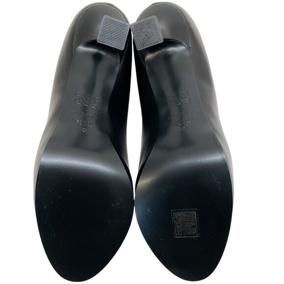 Casadei Black Leather Minorca Platform Pumps - Picture 8 of 11